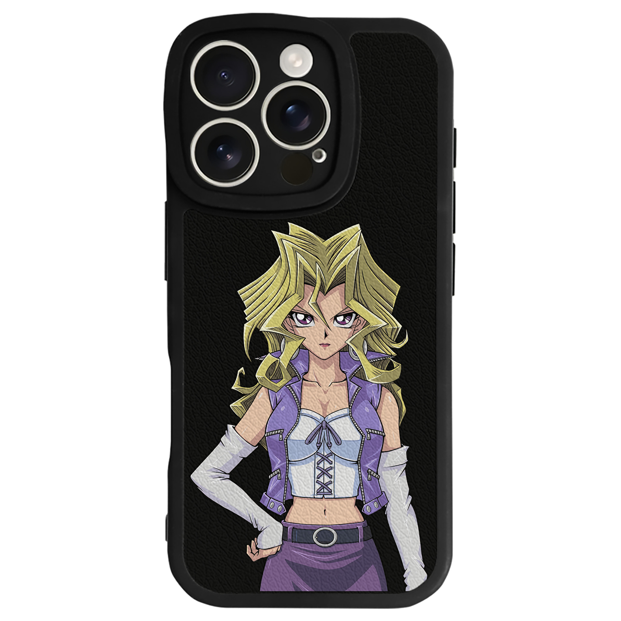 遊☆戯☆王 Yu-Gi-Oh! 【iPhone 16シリーズ対応】シリコンスマホケース（レザー調） 材質：シリコン